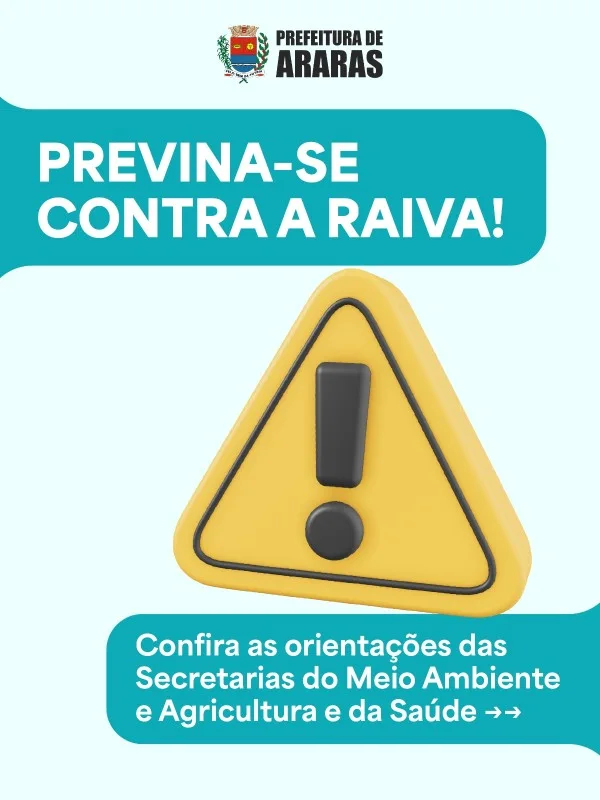 Thiago Baptista Martins - Saúde - Raiva: Araras orienta sobre morcegos caídos, mordidas e vacinação gratuita de cães e gatos no CCZ; doença é quase sempre fatal após os sintomas e tem ciclo rural com morcego hematófago